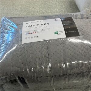 Gray Queen Comforter Set - Soft & Cozy Home Bedding - 2025-GY-Q